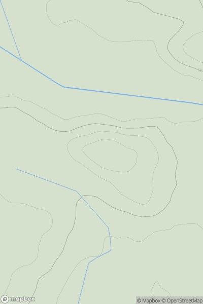 Thumbnail image for Crow Hill [Central Scotland from Dumbarton to Montrose] showing contour plot for surrounding peak